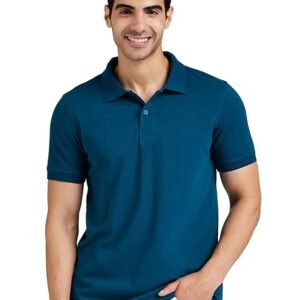Men’s Cotton Polo T-Shirt with Collar
