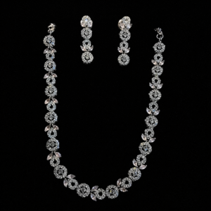 Fashion Jewellery Silver Plated Necklace Set for Women – Party & Bridal Wear